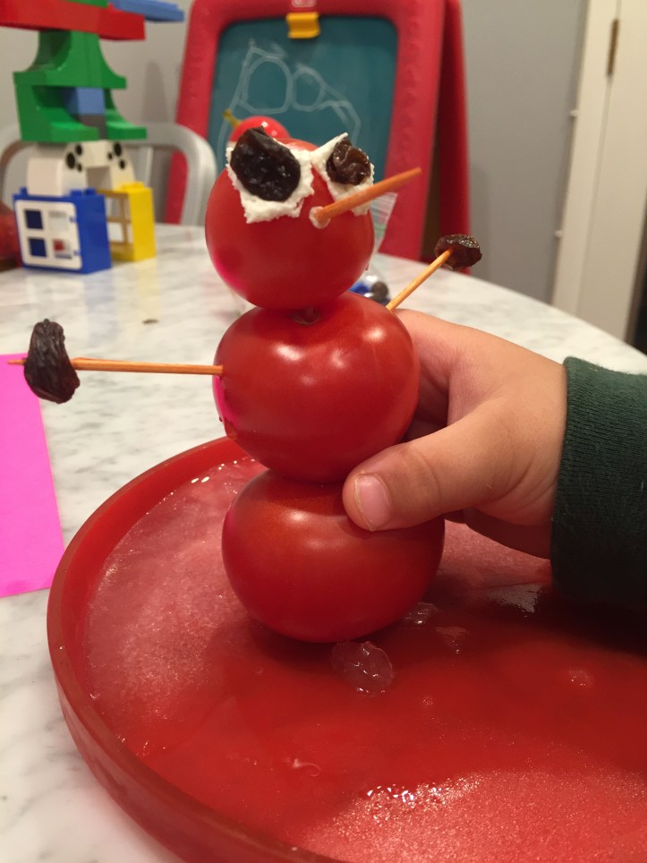Tomato snowman